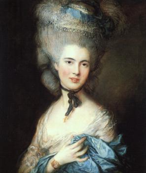 Thomas Gainsborough : Portrait of a Lady in Blue